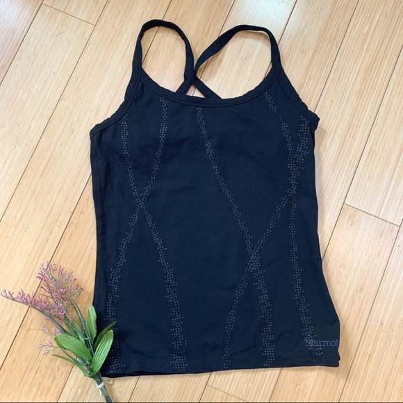 Marmot Tops - MARMOT black workout yoga tank top, S.